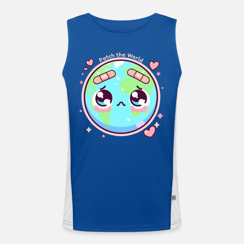 Patch the World Men's Functional Contrast Tank Top 