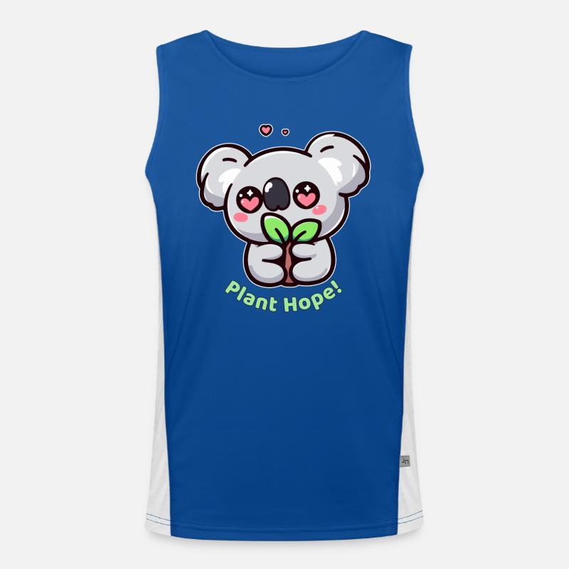 Pflanze Hoffnung! Funktionelles Kontrast-Tank Top für Männer 