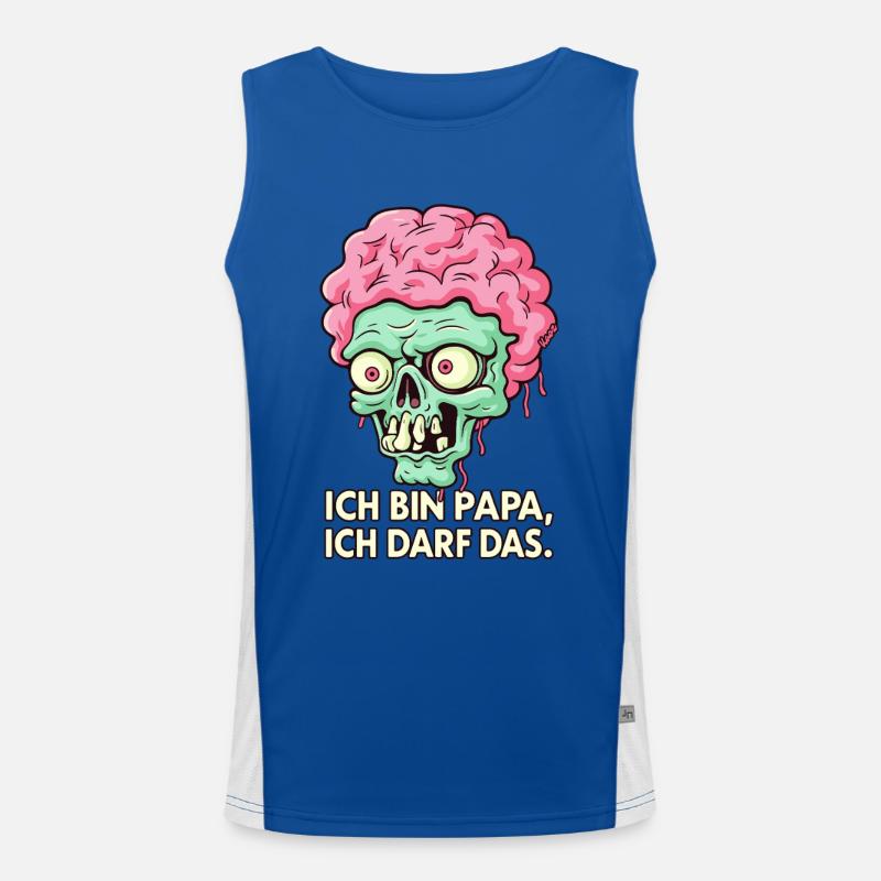 I'm dad, I'm allowed the zombie Men's Functional Contrast Tank Top 