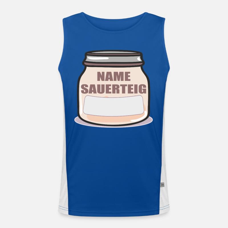 NAME SAUERTEIG SAUERTEIGBROT Funktionelles Kontrast-Tank Top für Männer 