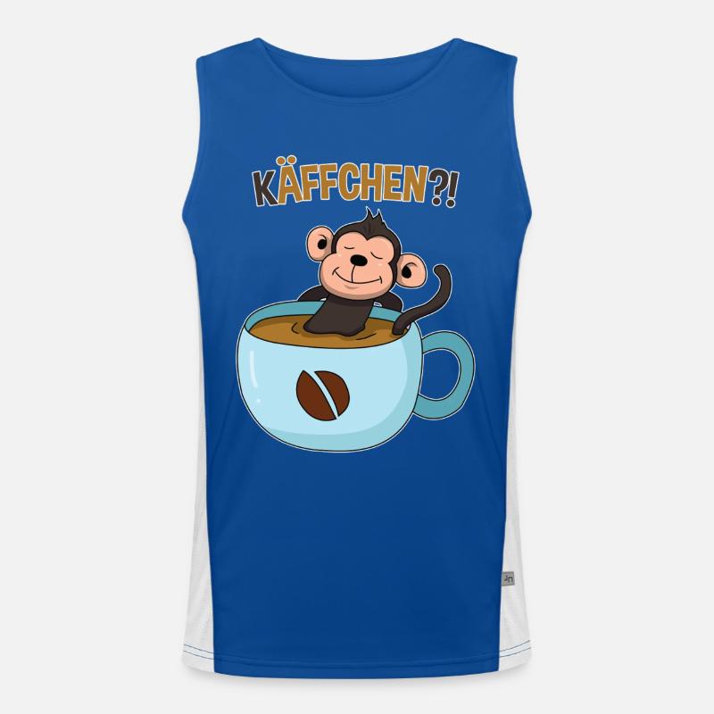 Pause-café avec le singe Débardeur respirant contrasté Homme 