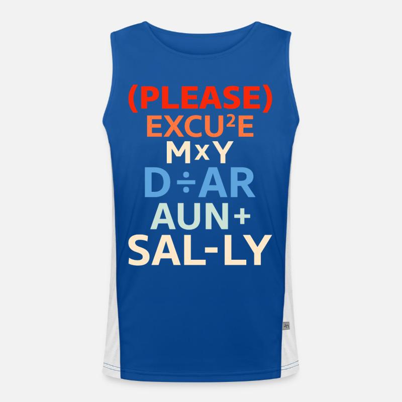 PEMDAS – Order of arithmetic operations Men's Functional Contrast Tank Top 