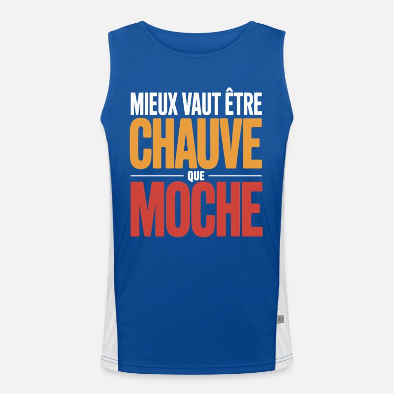 Better Be Bald Bald Humor Funny Gift Men's Functional Contrast Tank Top 