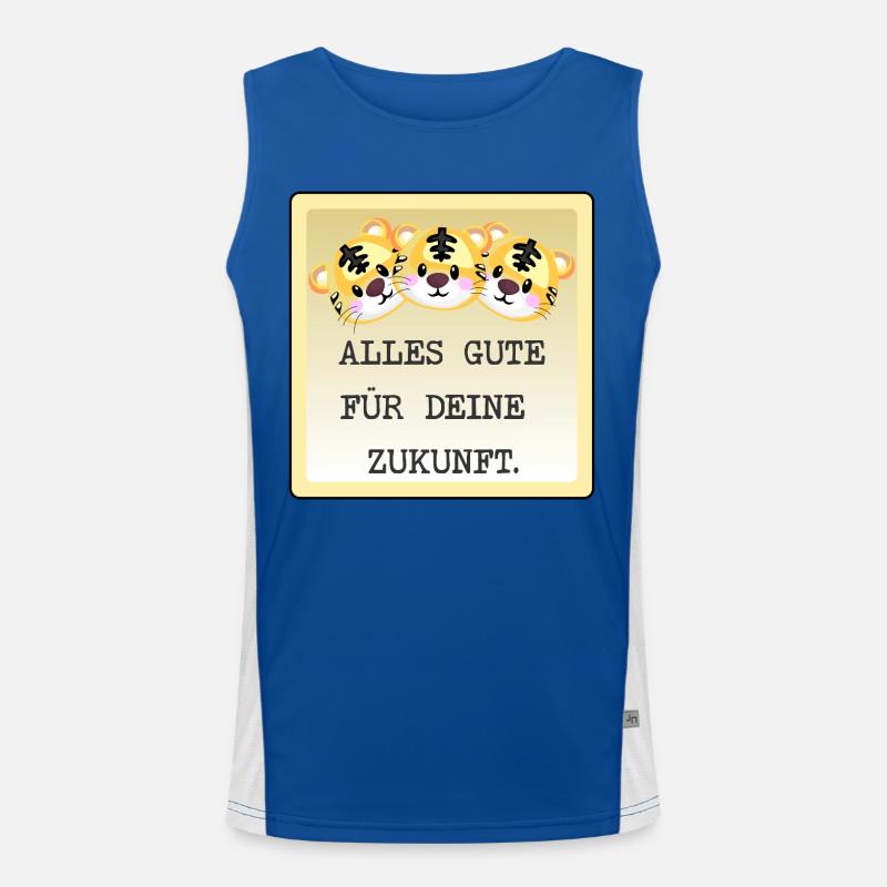 ABSCHIED TEAM TIGER Funktionelles Kontrast-Tank Top für Männer 