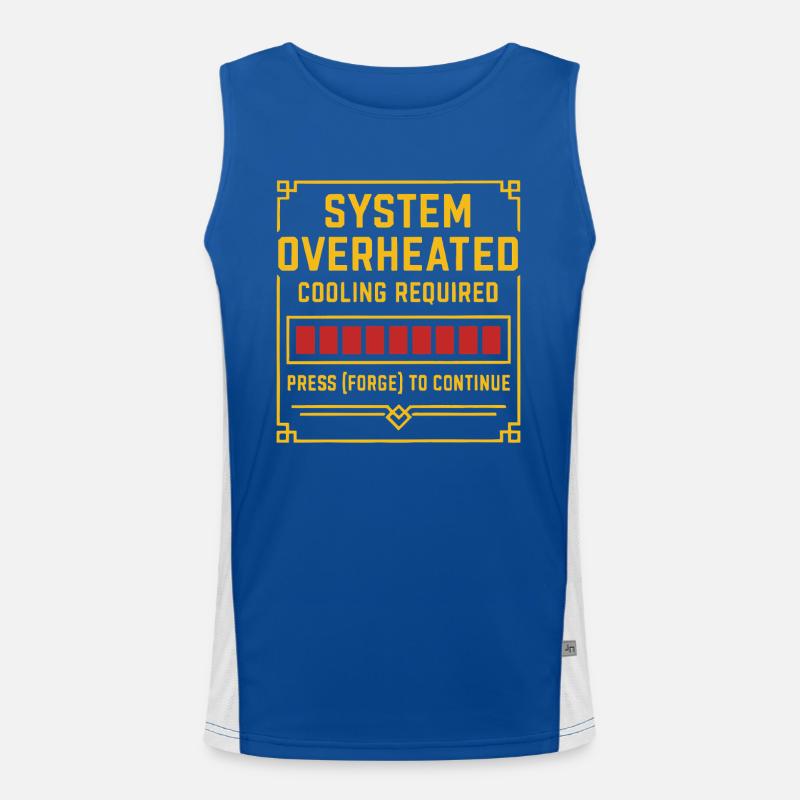 Systemübhitzung – Forge T-Stück Funktionelles Kontrast-Tank Top für Männer 