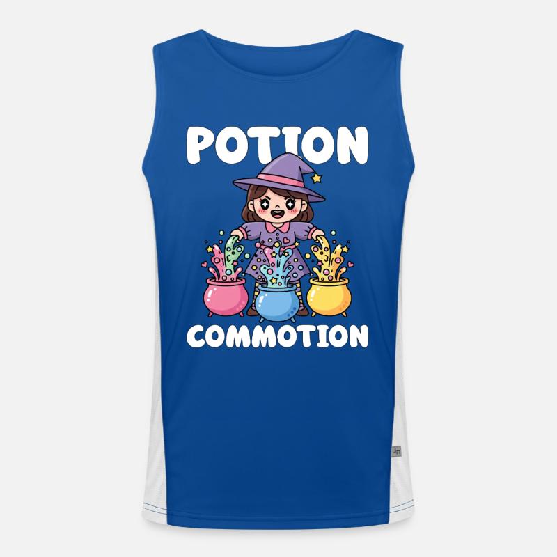 POTION COMMOTION - WITCH HALLOWEEN Men's Functional Contrast Tank Top 