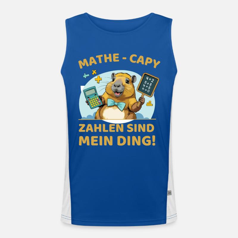 Math Capybara – Les nombres, c’est mon truc ! Débardeur respirant contrasté Homme 