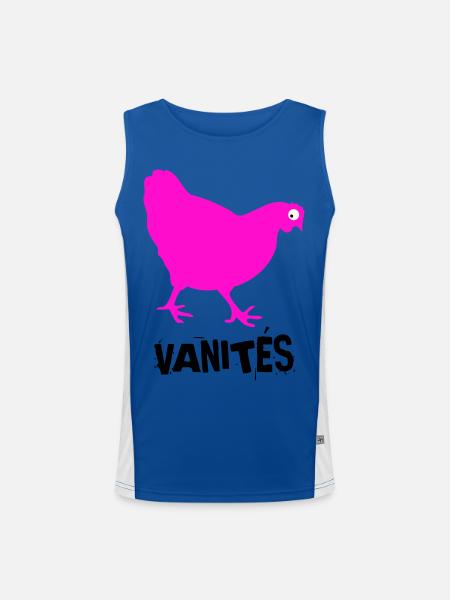 VANITÉS - Débardeur respirant contrasté Homme - bleu/blanc