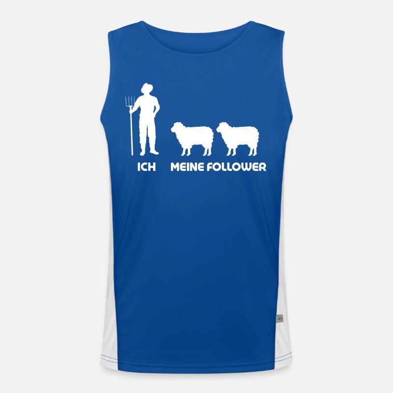 Moi Mes disciples Moutons Berger Fermier Fermier Homme Débardeur respirant contrasté Homme 