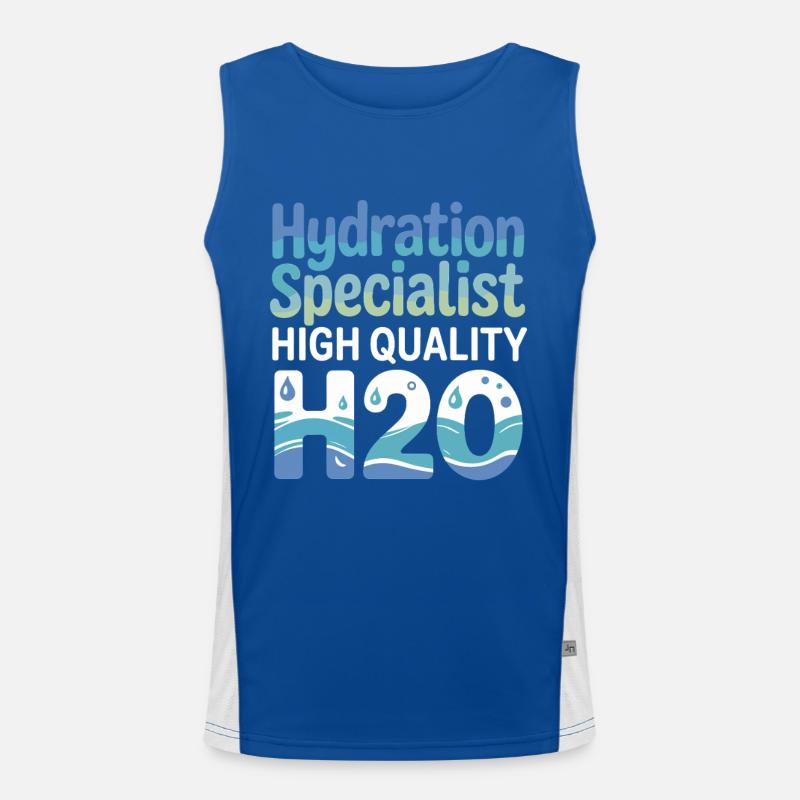 Trinkspezialist Teammanager Humor Design Funktionelles Kontrast-Tank Top für Männer 