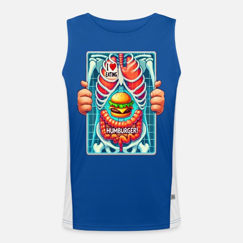 J’adore Hamburger Débardeur respirant contrasté Homme 