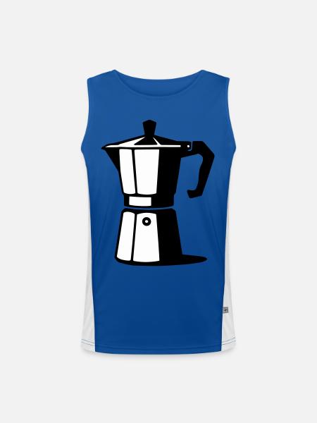 Espresso pot - Men's Functional Contrast Tank Top - royal/white