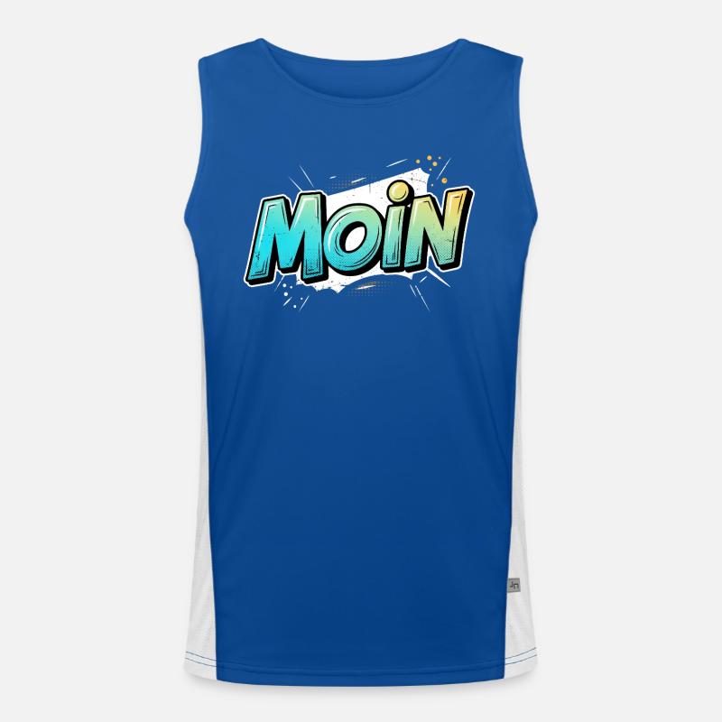 Comic Pop Art Moin Design Men's Functional Contrast Tank Top 