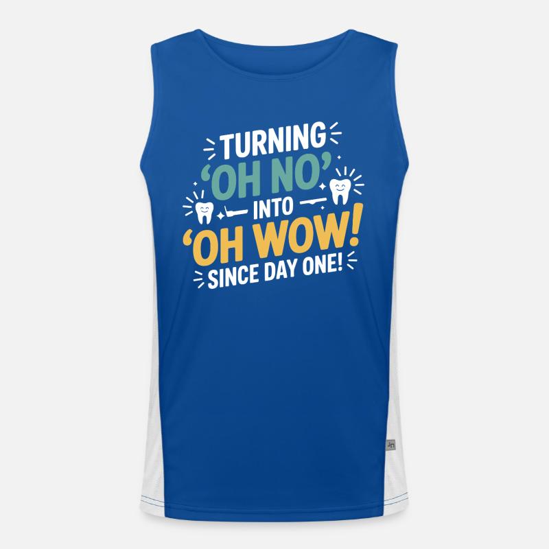 Dental Lab Microscope Work  Men's Functional Contrast Tank Top 