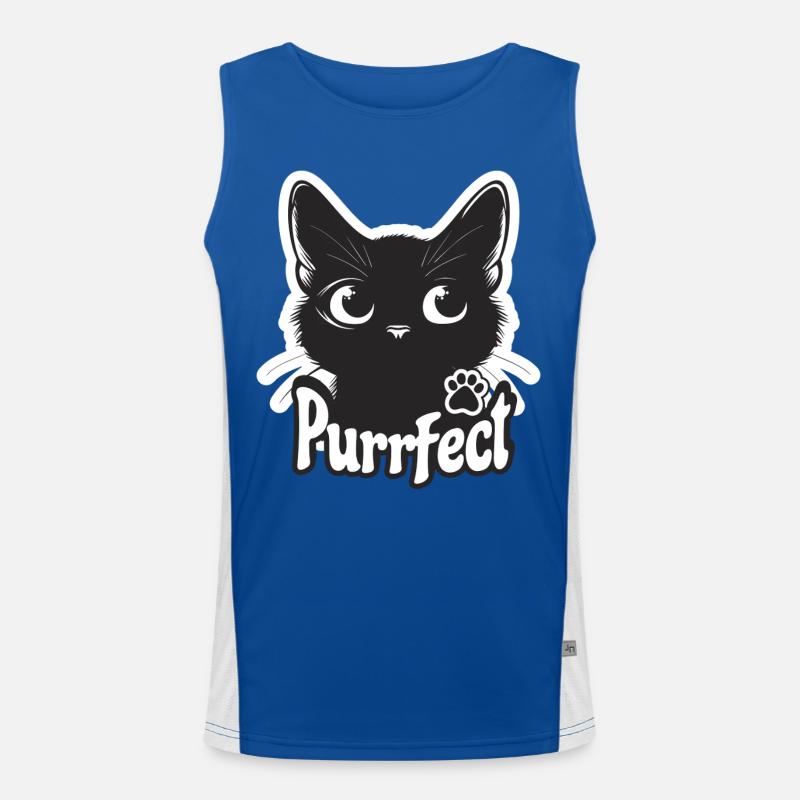 Chats Maman Kitty Chat Chat Chat Amour Débardeur respirant contrasté Homme 