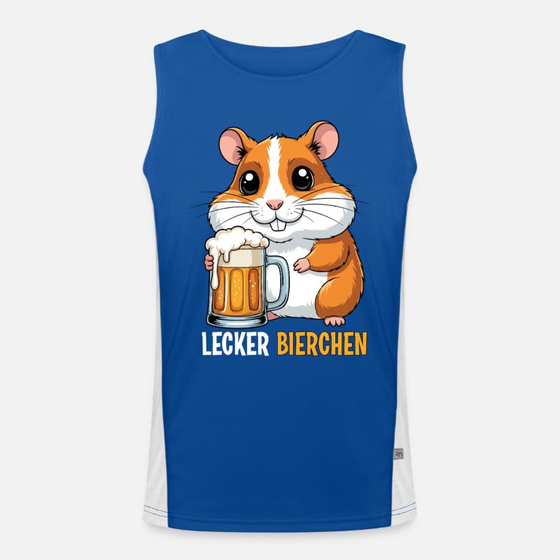 Lecker Bierchen Funktionelles Kontrast-Tank Top für Männer 