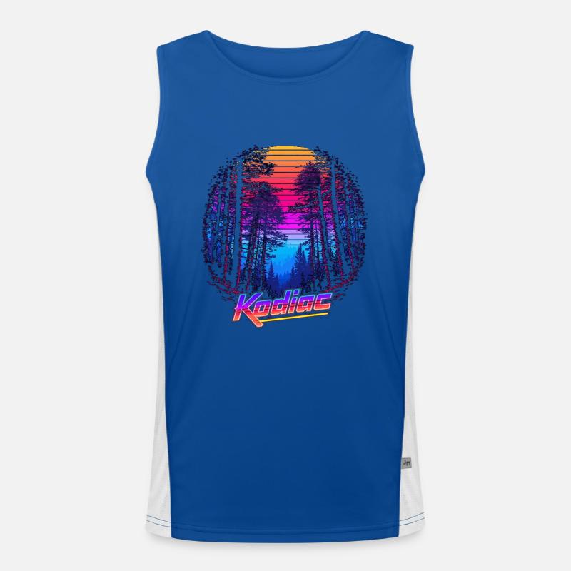 Neon Forrest Men's Functional Contrast Tank Top 