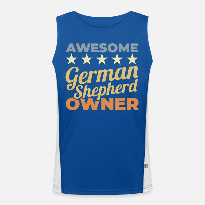 Great German Shepherd Owner Men's Functional Contrast Tank Top 