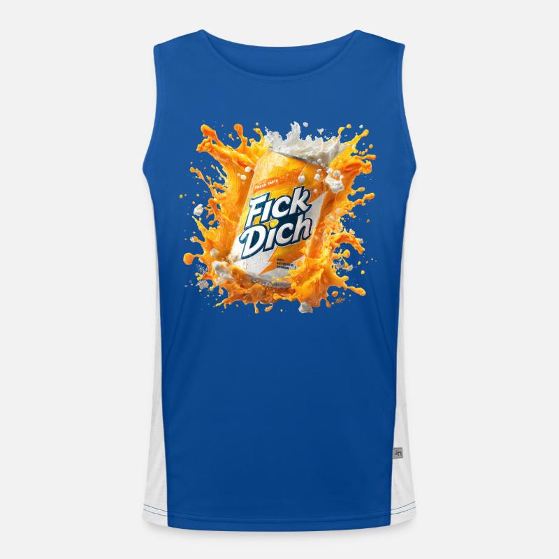 Provocative Slogan Box Men's Functional Contrast Tank Top 
