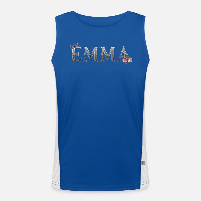 Emma Royale Rose Funktionelles Kontrast-Tank Top für Männer 
