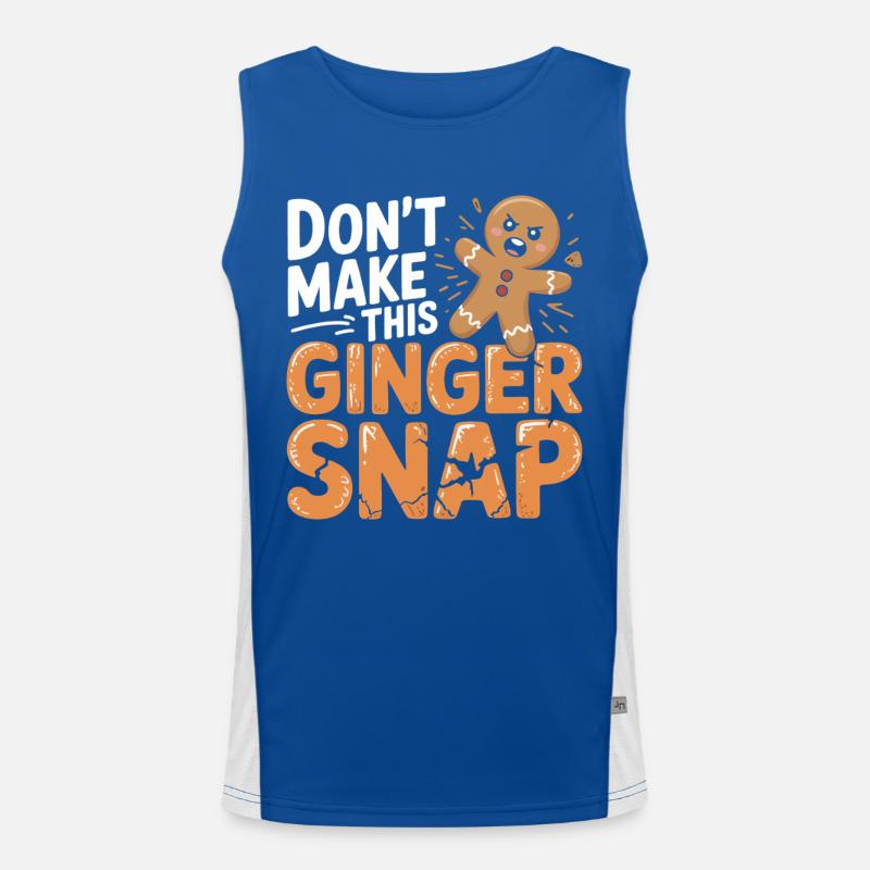 Don't Make This Ginger Snap Funktionelles Kontrast-Tank Top für Männer 