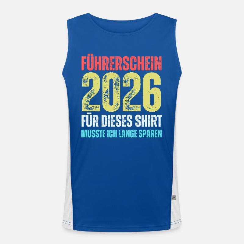 Führerschein 2026 Funktionelles Kontrast-Tank Top für Männer 