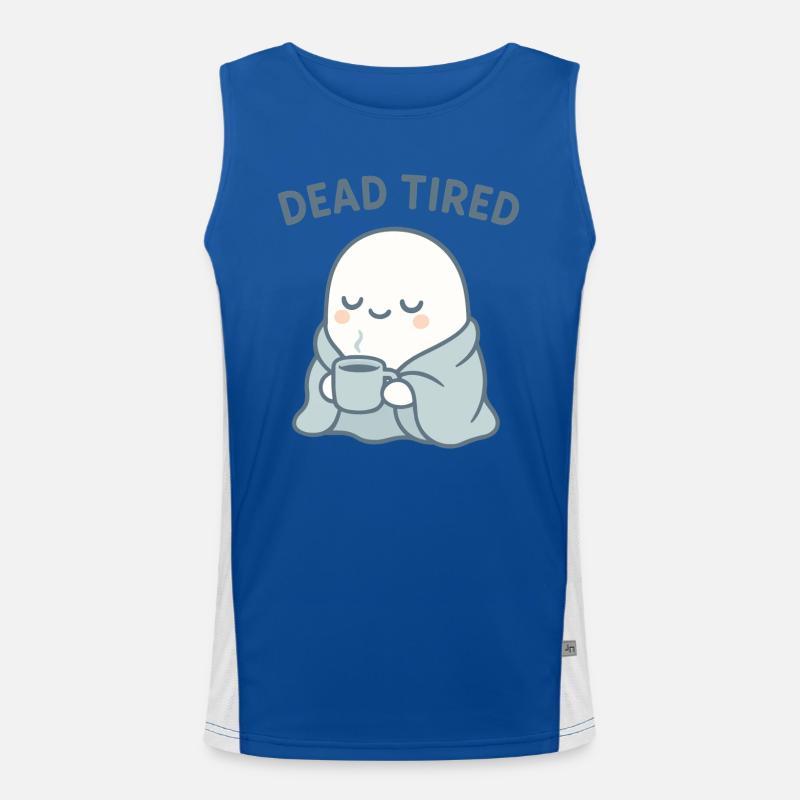 Dead Tired Ghost Tasse douillette Débardeur respirant contrasté Homme 