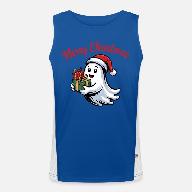 Weihnachtsgeist mit Geschenken Débardeur respirant contrasté Homme 