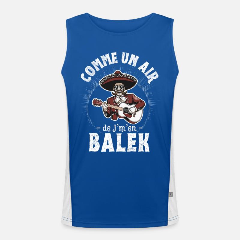 Comme un air de Balek - Idée cadeau humour Débardeur respirant contrasté Homme 