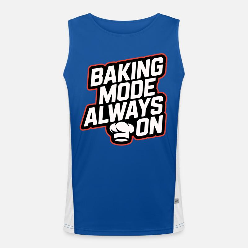 Baking mode always on Men's Functional Contrast Tank Top 