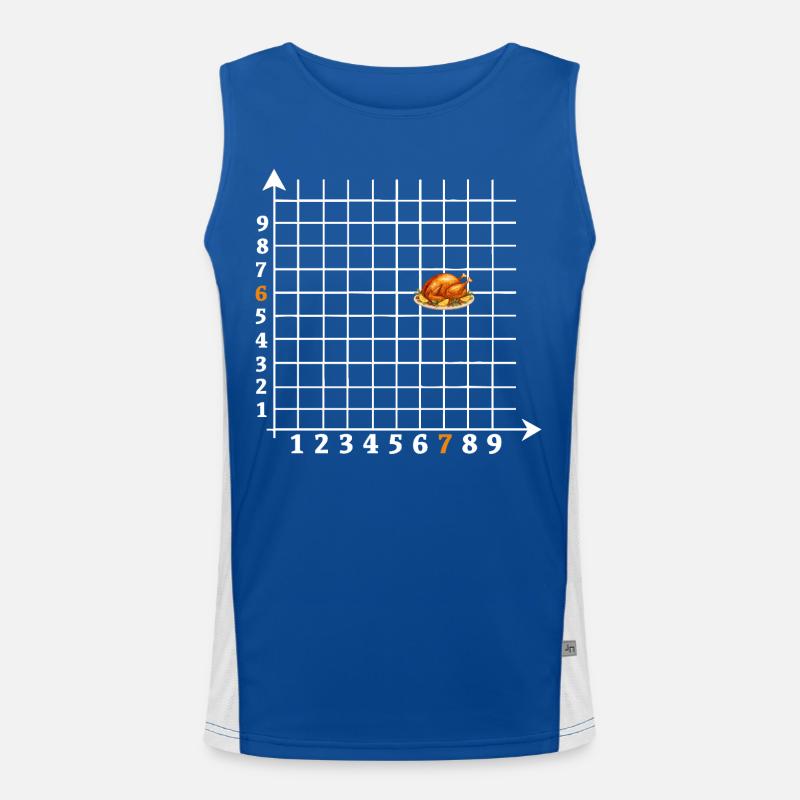 Roast Coordinates Six Seven Meme Men's Functional Contrast Tank Top 