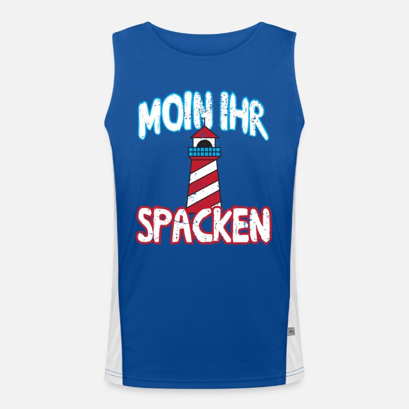 Moin ihr Spacken Funktionelles Kontrast-Tank Top für Männer 