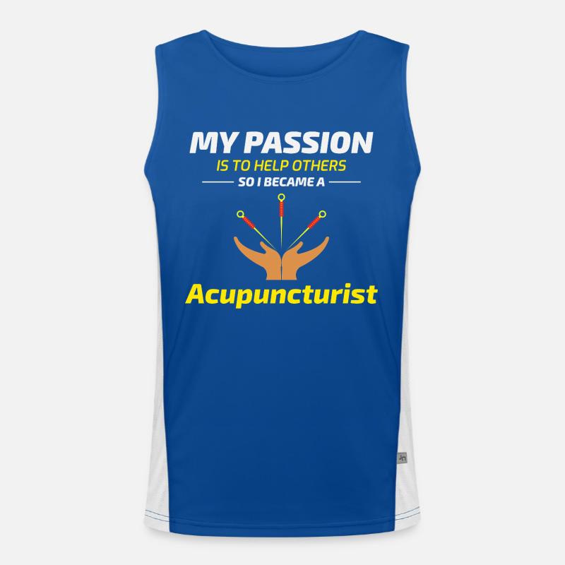 Licensed TCM Practitioner Expert Dedicated  Men's Functional Contrast Tank Top 