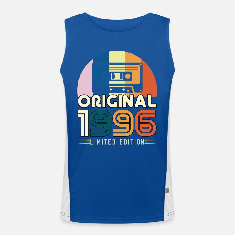 30 Jahre Jubiläum 1996 Vintage Originalgeschenk Funktionelles Kontrast-Tank Top für Männer 