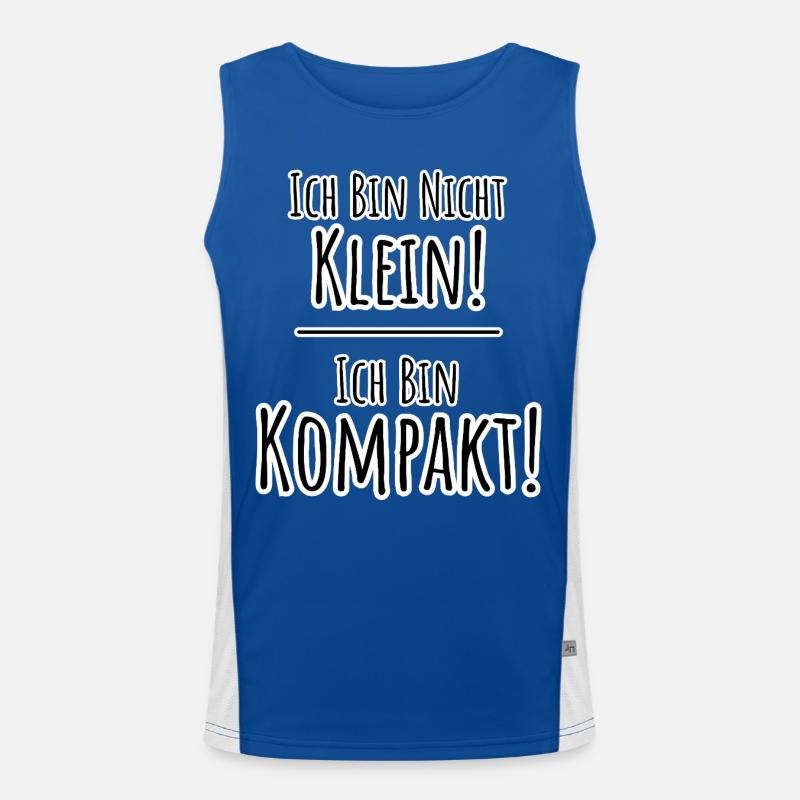 Ich bin nicht klein - Ich bin KOMPAKT! Funktionelles Kontrast-Tank Top für Männer 