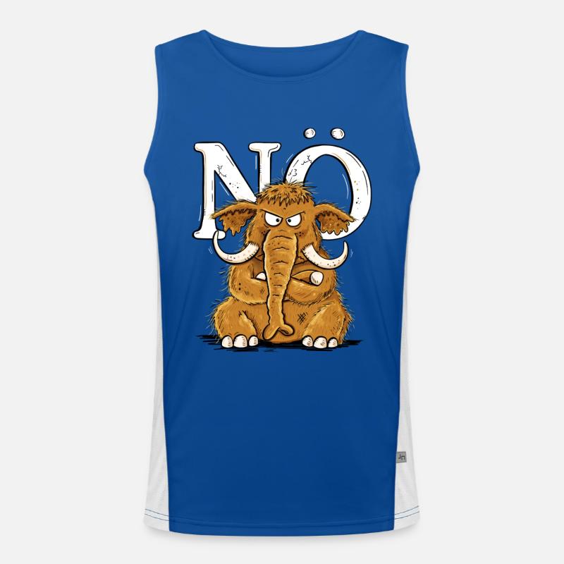 Nö Mammut Statement Nein Einfach Nö Funktionelles Kontrast-Tank Top für Männer 