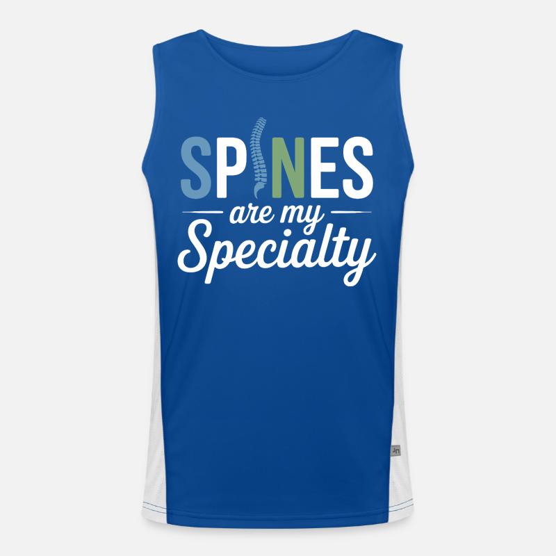 Licensed DC Professional Spinal Adjustment Apparel Men's Functional Contrast Tank Top 
