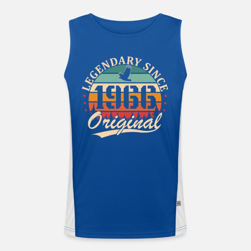 1966 Vintage Retro Geburtstagsgeschenk Funktionelles Kontrast-Tank Top für Männer 