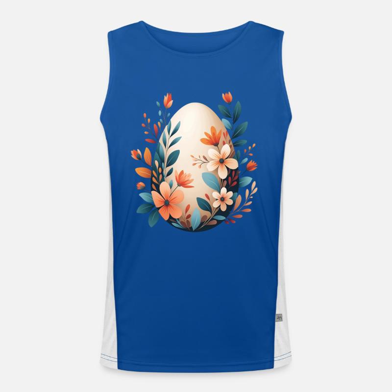 Œuf de fleur de printemps Débardeur respirant contrasté Homme 