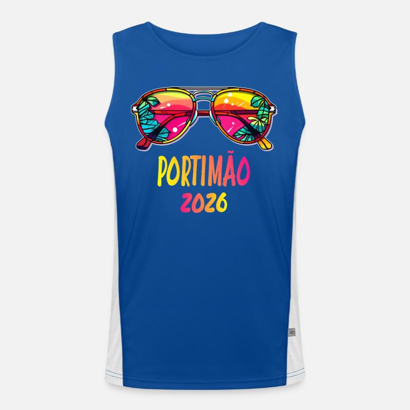 Portimão 2026 Sonnenbrille Funktionelles Kontrast-Tank Top für Männer 
