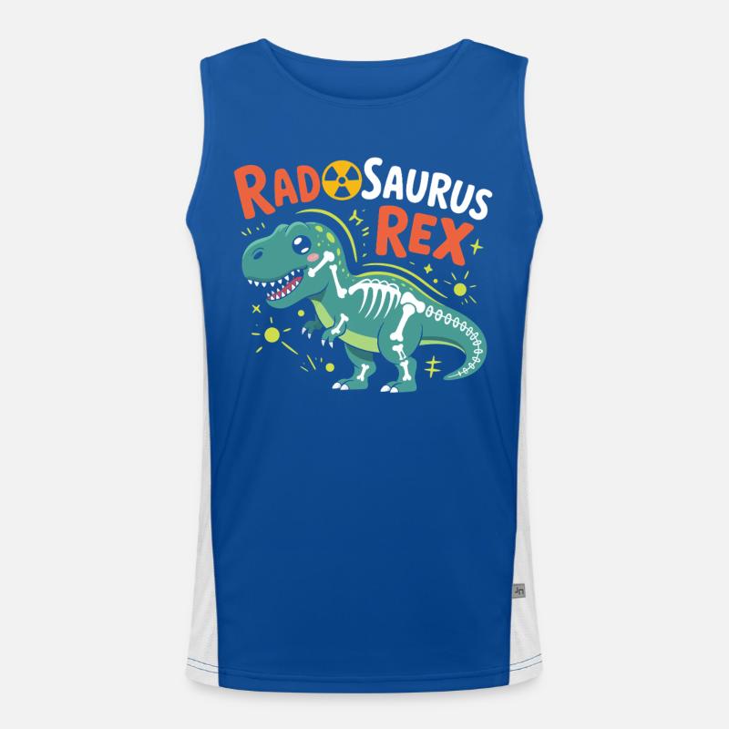 RadSaurus Rex Neon Dino Débardeur respirant contrasté Homme 