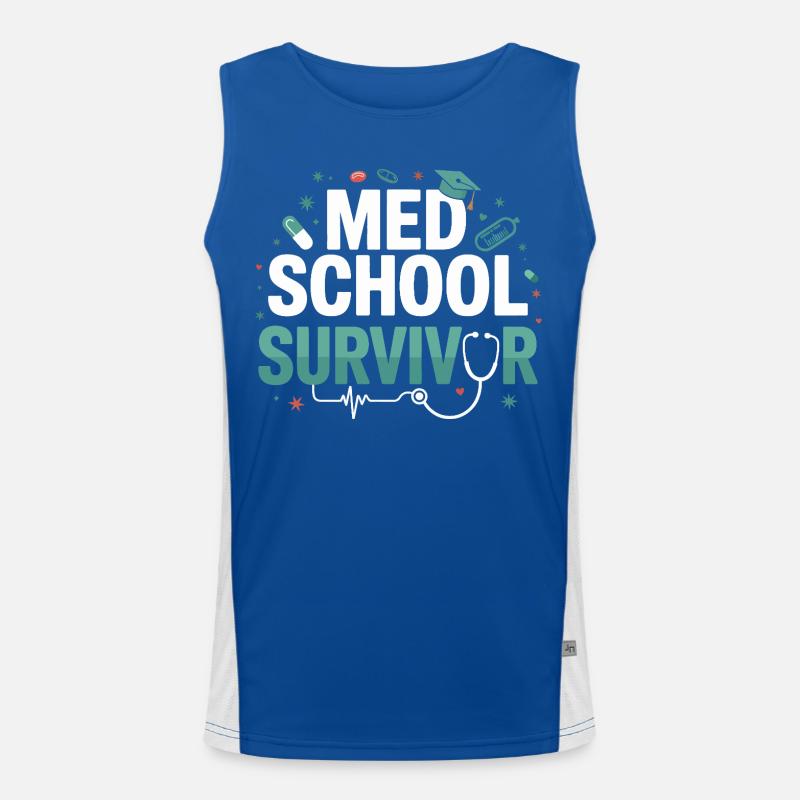 Survivant de l’école de médecine Débardeur respirant contrasté Homme 