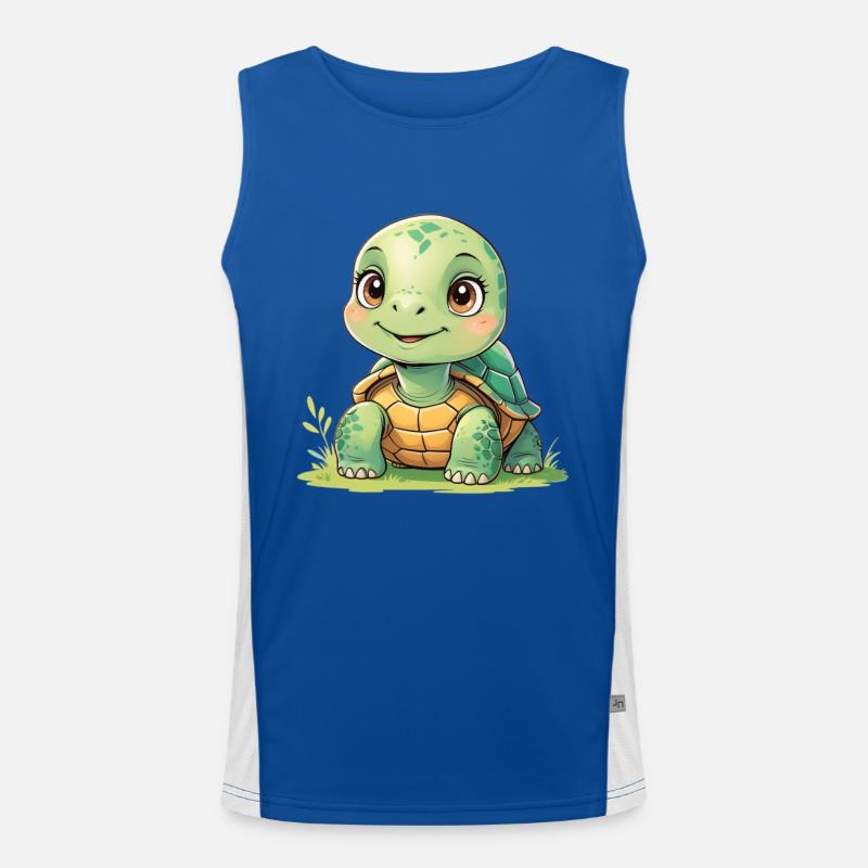 Cuddly Turtle Sunshine Men's Functional Contrast Tank Top 