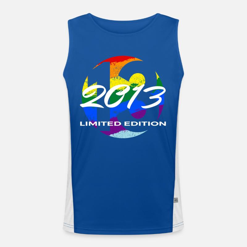 13. Geburtstag 2013 Jungen und Mädchen Geschenk Funktionelles Kontrast-Tank Top für Männer 