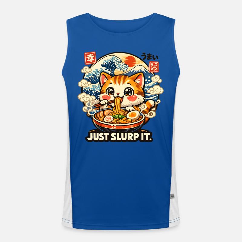 Ramen Cat Suce juste Débardeur respirant contrasté Homme 