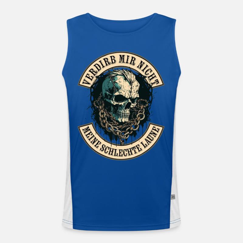 Verdirb mir nicht die Schlechte Laune Funktionelles Kontrast-Tank Top für Männer 