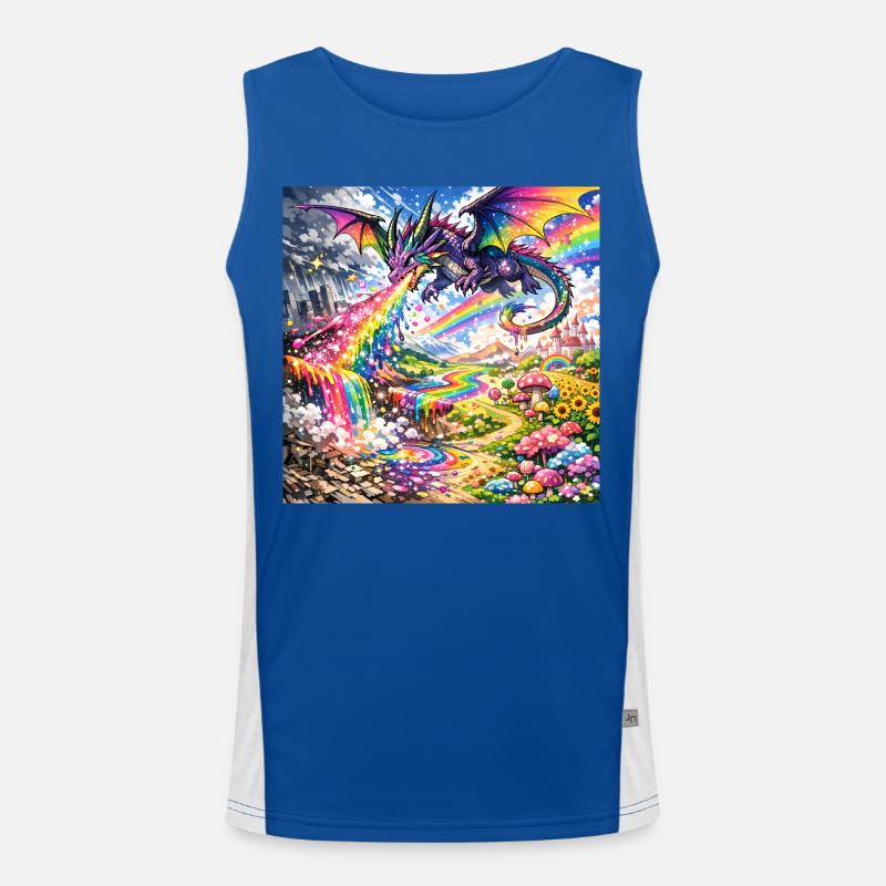 Creator Dragon Men's Functional Contrast Tank Top 