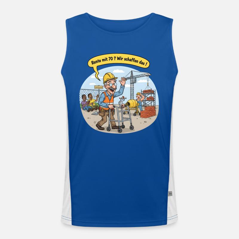 Retraite à 70 ans ? Débardeur respirant contrasté Homme 