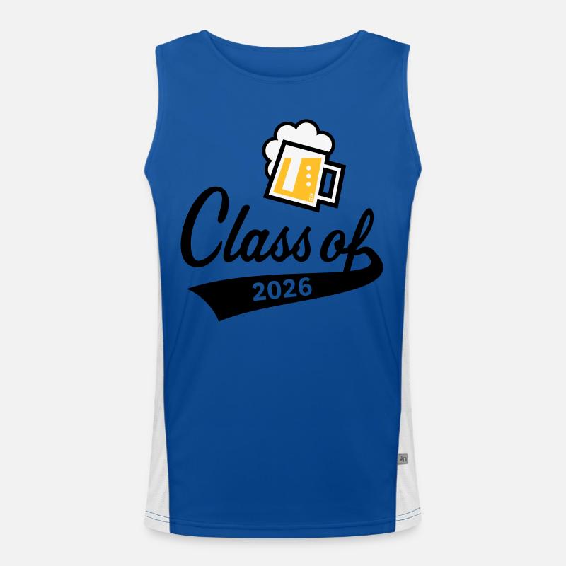 Class Of 2026 (Abschlussklasse / Bier / 3C POS) Funktionelles Kontrast-Tank Top für Männer 