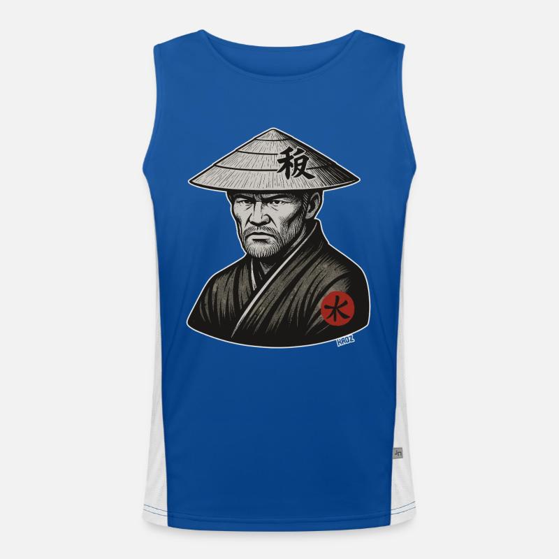 Reishut-Samurai-Krieger Funktionelles Kontrast-Tank Top für Männer 
